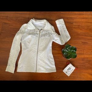 Boston Proper lace jacket